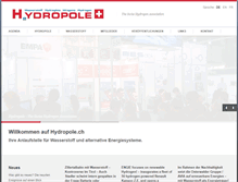 Tablet Screenshot of hydropole.ch